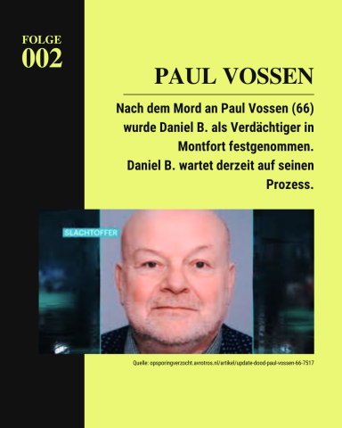 Zu sehen ist Paul Vossen. Das mutmaßliche Mordopfer von Daniel B.