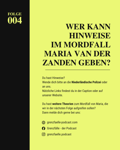 Aufruf für Meldung von Hinweisen