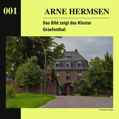 Außenansicht des Klosters Graefenthal in Nordrhein-Westfalen.