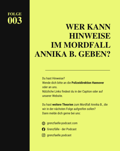 Hinweise Aufruf zu Hinweisen