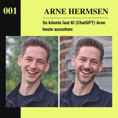 KI-generierte Darstellung, wie Arne Hermsen heute aussehen könnte.